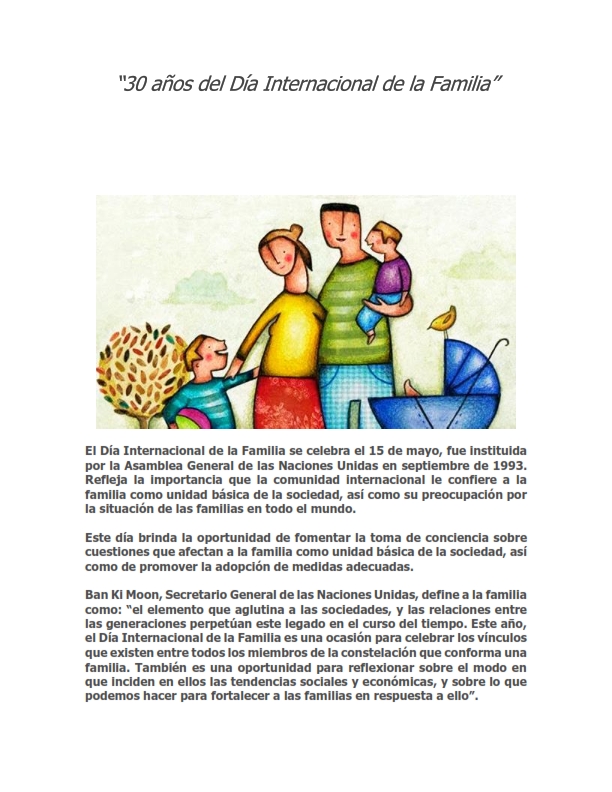30 aos del Da Internacional de la Familia 001